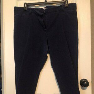Gap navy slim fit cropped‎ pants size 20R